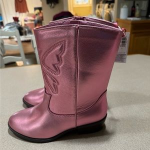 NWT Girls Sparkle pink Cowboy Boots!! size